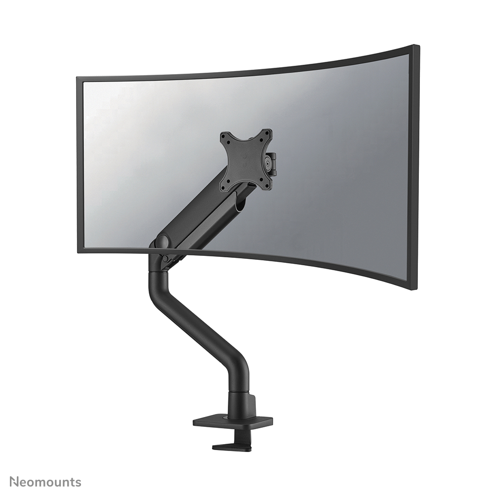  Single Monitor Mount, Extra Long Monitor Stand, 47 inch Pole  Black Stand, Monitor Desk Mount, Single Desk Mount Stand, Computer Screen  Mount, VESA Computer Desk Mount, Single Monitor Arm Stand 