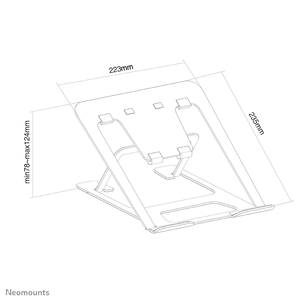 NSLS085GREY Neomounts foldable laptop stand